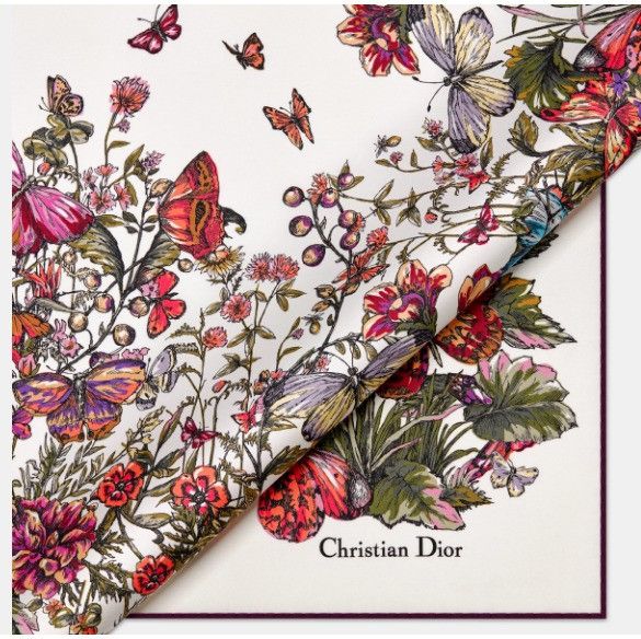 Dior o1w1db11024 Size: OS / Mexico Millefiori Square Scarf Size ONE SIZE - 4 Thumbnail