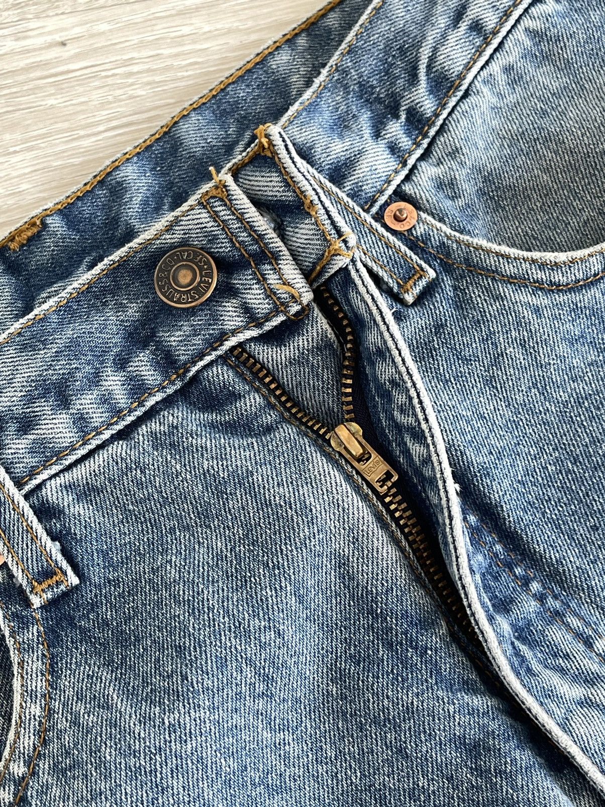 Levi's 90's Levi's 615 Vintage Light Wash Orange Tab Straight Jeans Size US 30 / EU 46 - 9 Thumbnail