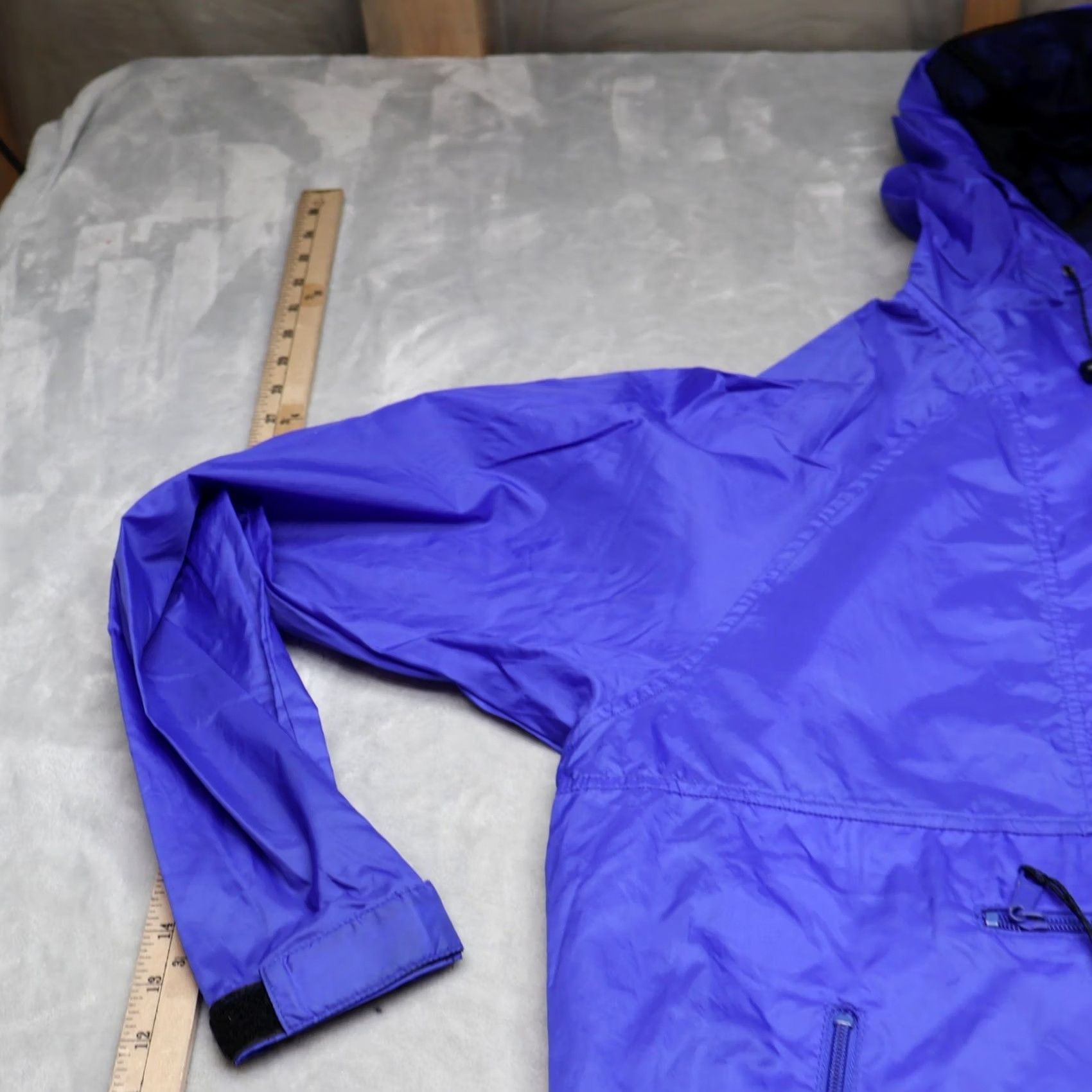 Vintage VTG REI Anorak Jacket Mens Medium Blue Hooded 1/2 Zip Pullover Light Wind Rain Size US M / EU 48-50 / 2 - 2 Thumbnail