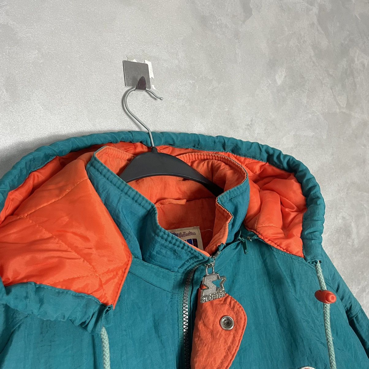NFL × Starter × Vintage Vintage 90’s Starter Miami Dolphins Big Logo Jacket Size US L / EU 52-54 / 3 - 8 Thumbnail