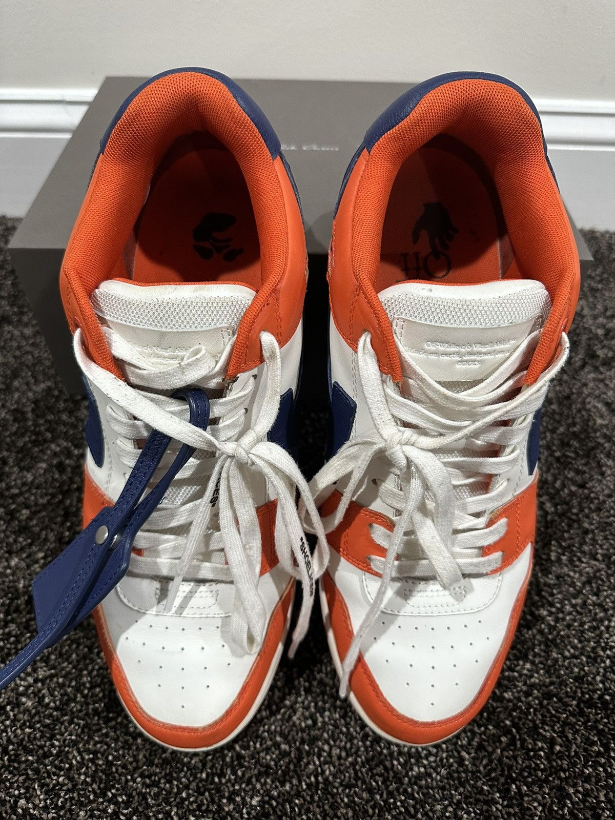 Off-White Off-White Virgil Abloh OOO Out Of Office Orange/Blue Sneaker Size US 12 / EU 45 - 8 Thumbnail