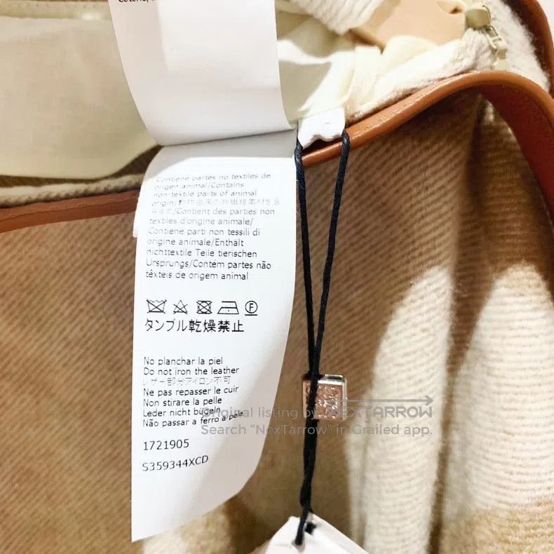Loewe Loewe Cashmere poncho shawl in khaki with color block prin Size XS / US 0-2 / IT 36-38 - 5 Thumbnail