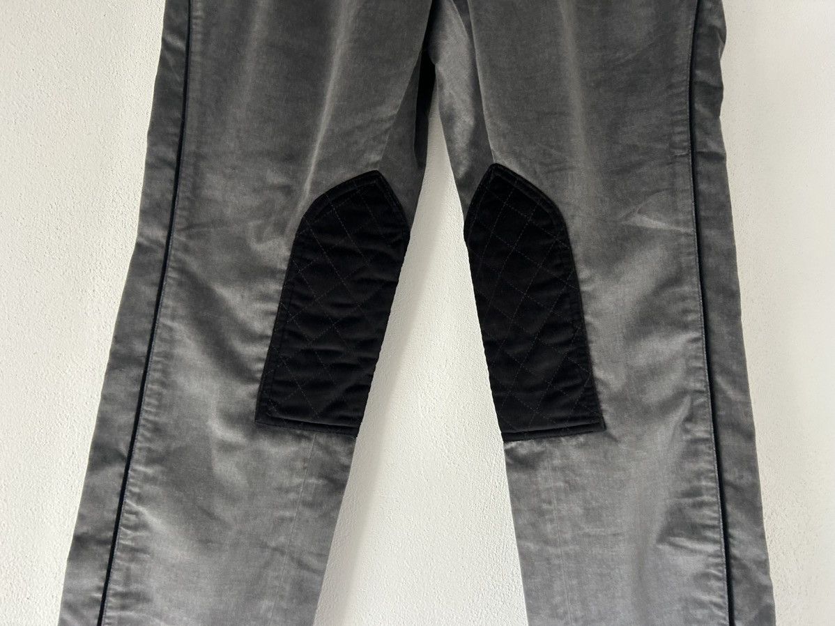 Dolce & Gabbana Moto-Inspired Velvet Pants with Quilted Knees - Size 50 Size US 34 / EU 50 - 3 Thumbnail