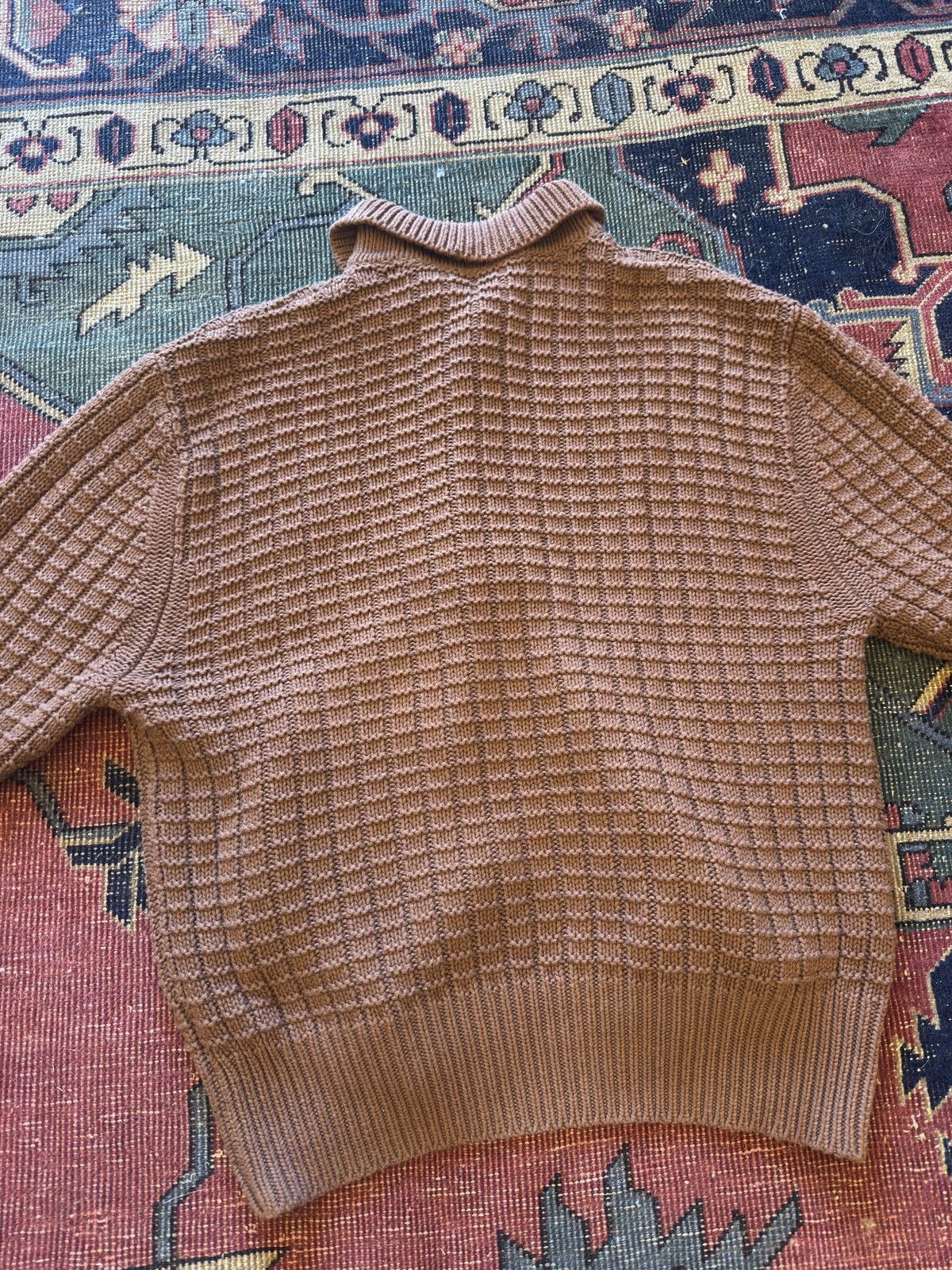 Every Other Thursday Brown Waffle Knit Cardigan Size US M / EU 48-50 / 2 - 4 Thumbnail