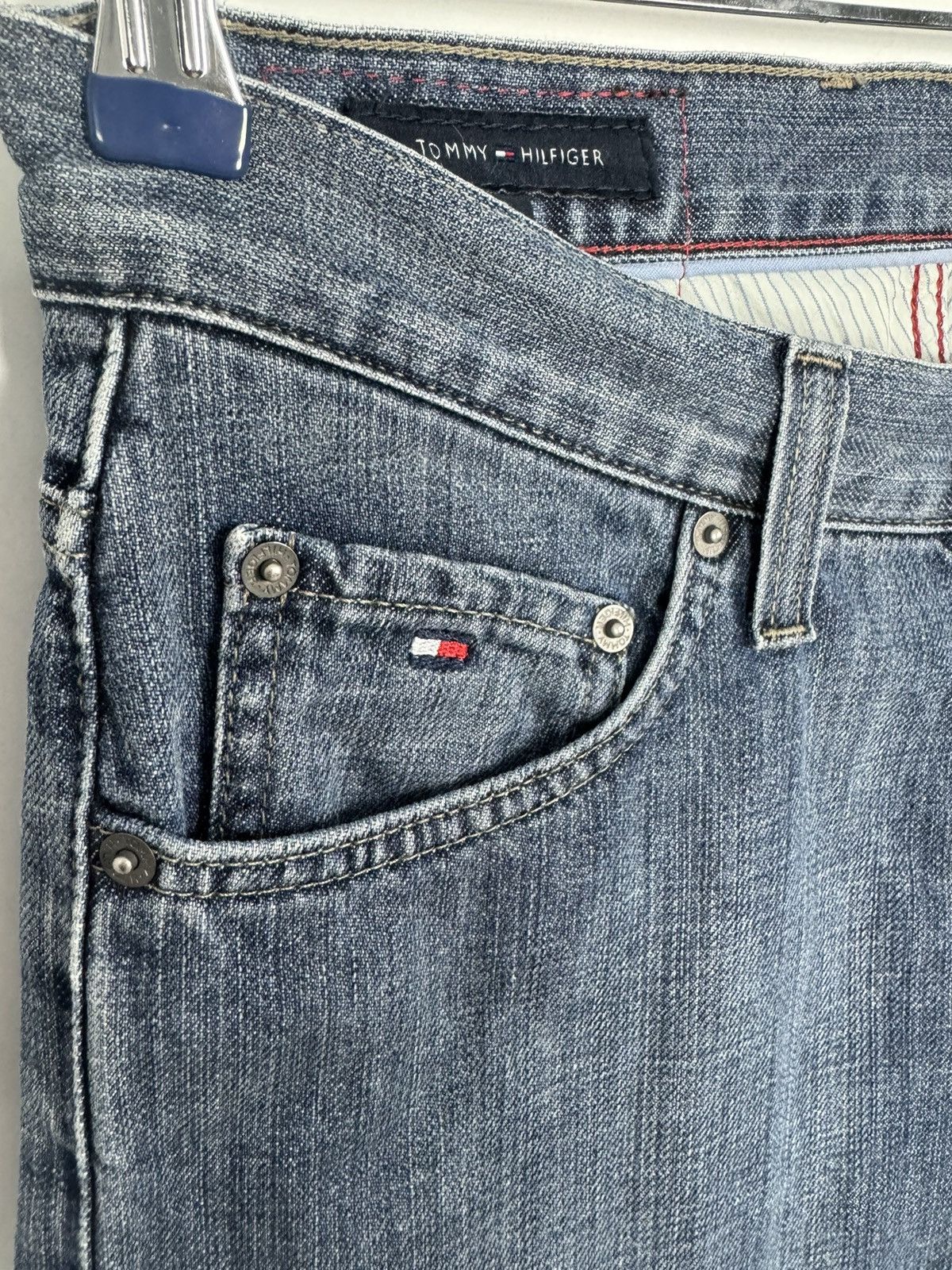 Tommy Hilfiger Crazy Vintage Y2K Tommy Hilfiger Madison Straight Denim Pant Size US 29 - 6 Thumbnail