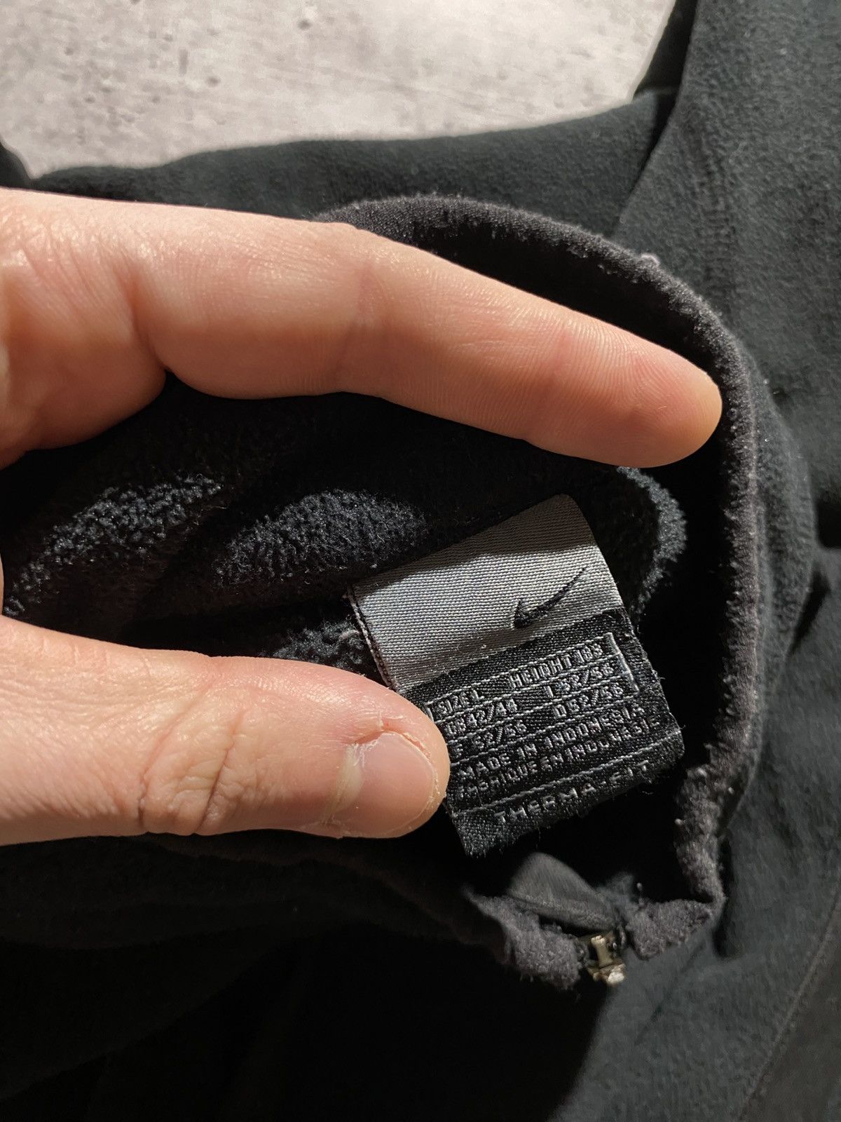 Nike × Vintage Nike vintage black fleece Size US L / EU 52-54 / 3 - 8 Thumbnail