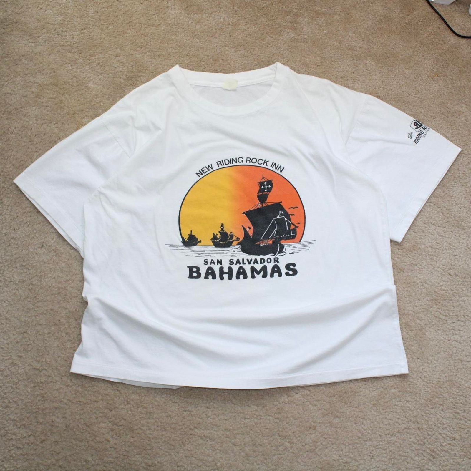 Other White 90’s San Salvador Bahamas Single Stitch Graphic Tee Size US XL / EU 56 / 4 - 4 Thumbnail