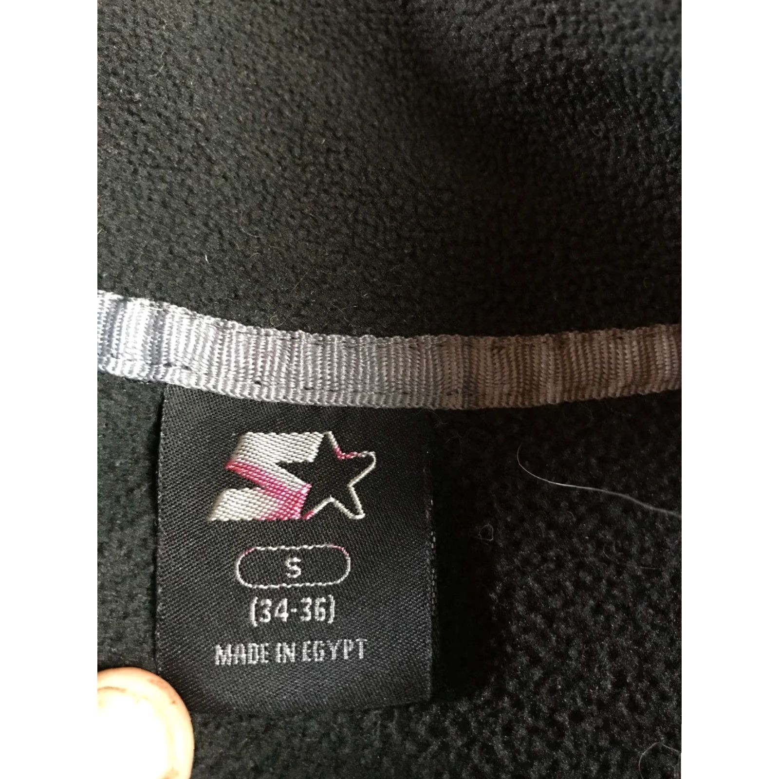 Vintage Star Jacket Mens Size Small Black Full Zip Long Sleeve Fleece Windbreaker Regular Jacket Size US S / EU 44-46 / 1 - 3 Thumbnail