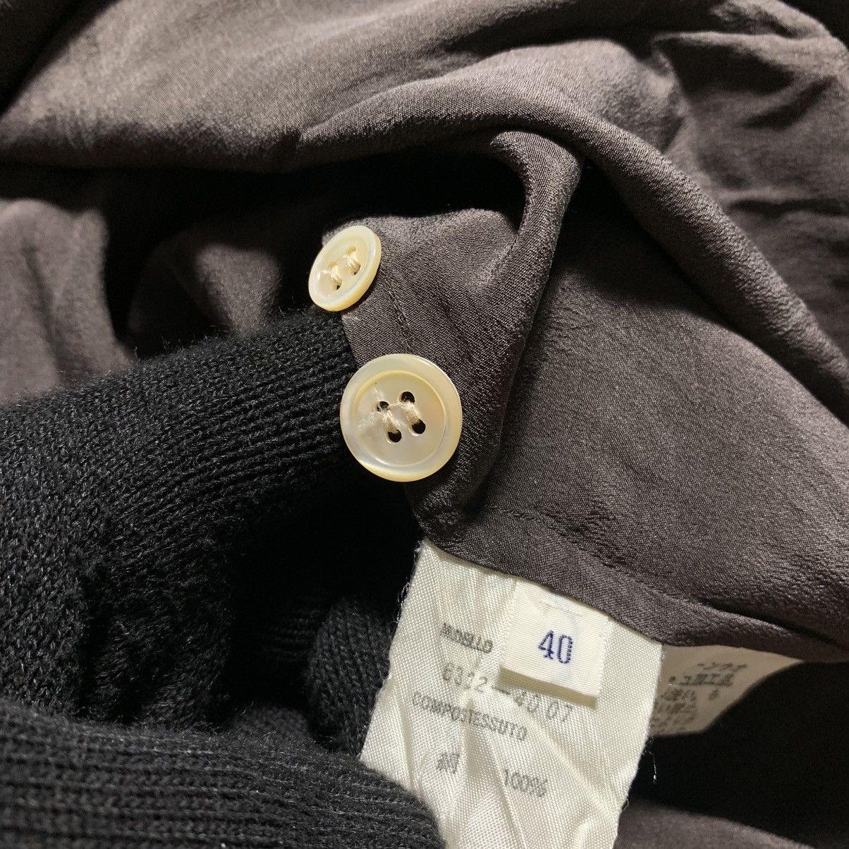 Armani Collezioni Vtg 90s Emporio Armani Shirt Collar Open Size US L / EU 52-54 / 3 - 10 Thumbnail