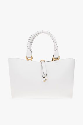 Chloe o1loc1c1024 Size: OS / CHC23 Marcie Small Tote Bag in White Size ONE SIZE - 1 Thumbnail
