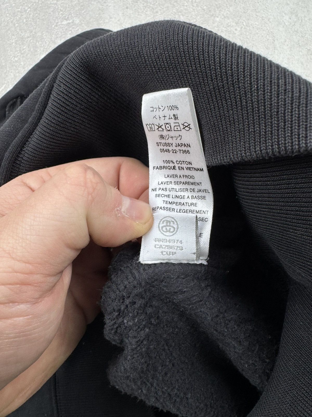 Stussy Stussy Basic Stock Logo Black Washed Hoodie Long Sleeve Size US M / EU 48-50 / 2 - 12 Thumbnail
