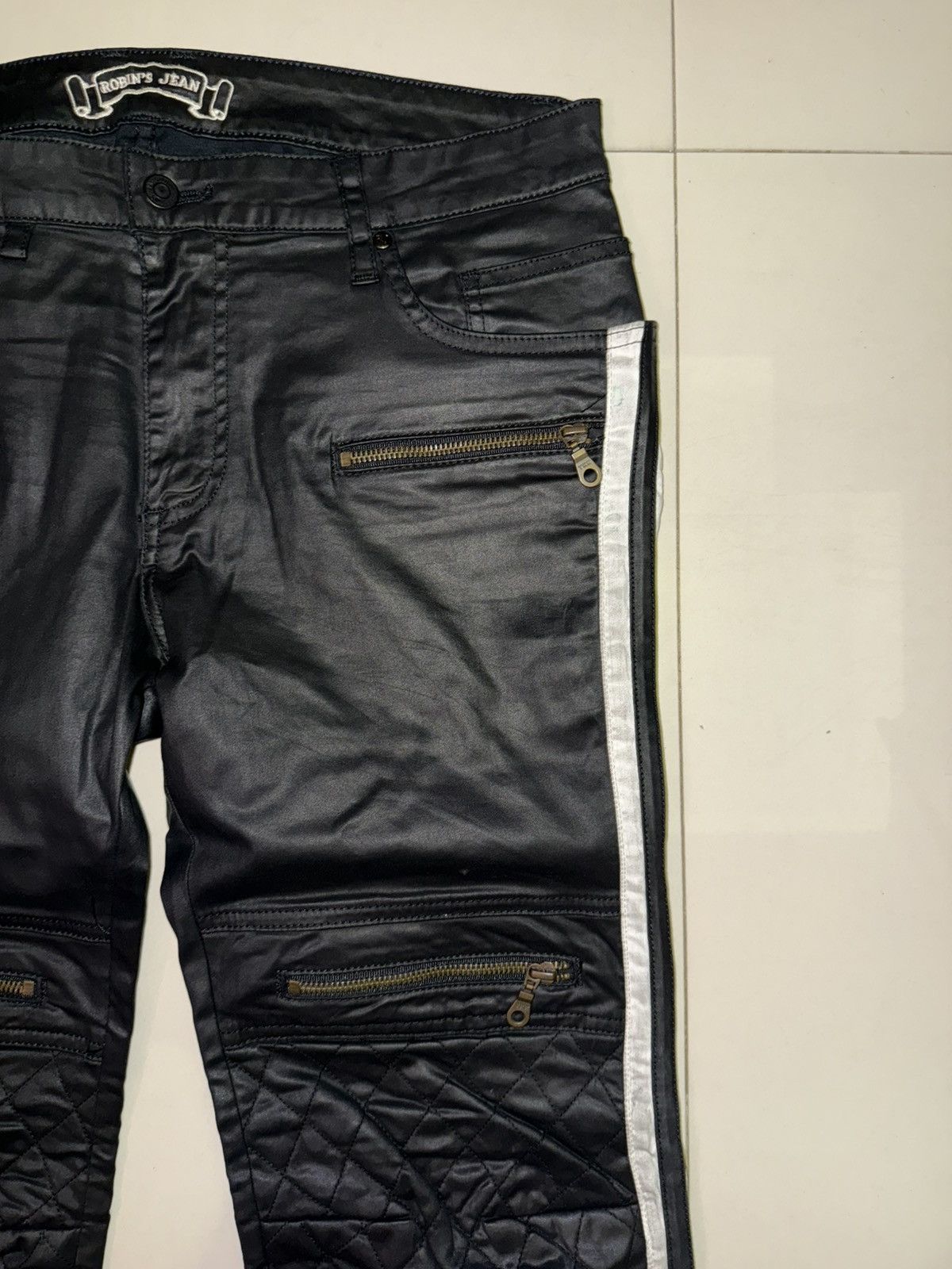 Robins Jeans Robins Jean Biker Denim Size US 32 / EU 48 - 4 Thumbnail