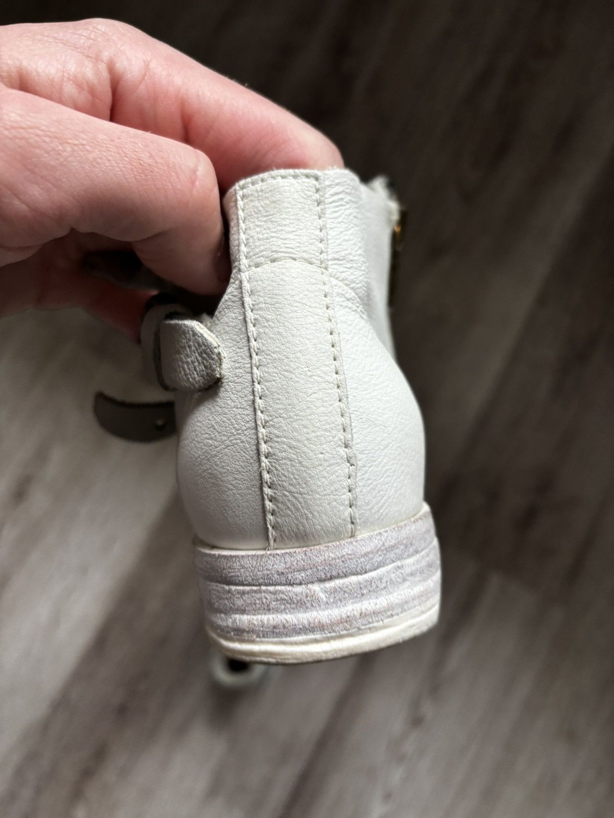 A.S.98 A.S.98 Airstep White Leather Zip Buckle Booties – US 6.5 Size US 6.5 / IT 36.5 - 8 Thumbnail