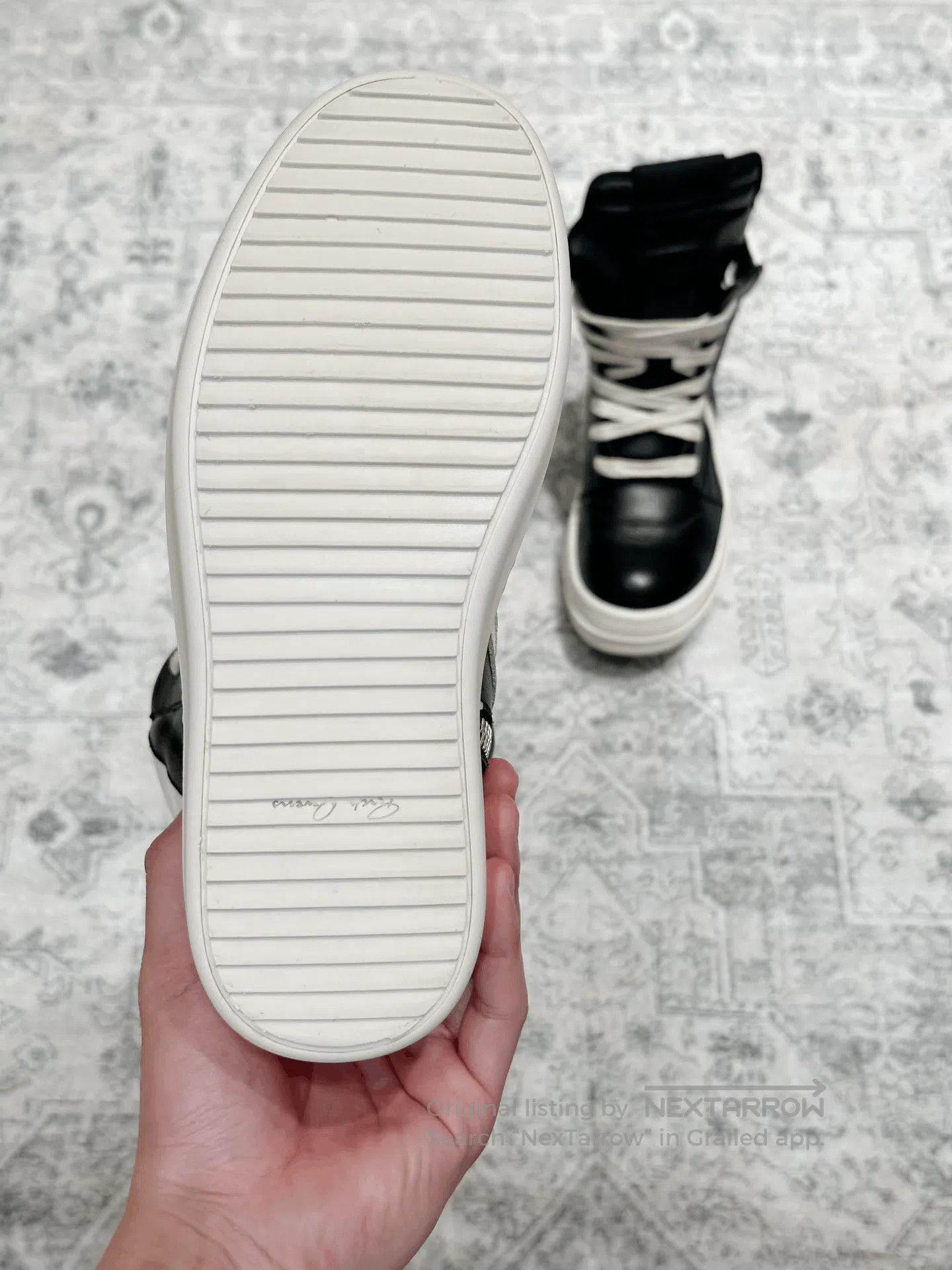 Rick Owens Rick Owens Classic Leather High-Top. Size US 5 / IT 35 - 7 Thumbnail