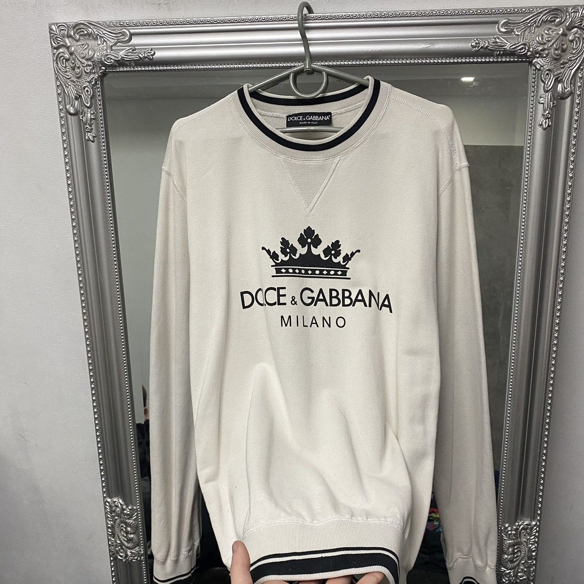 Dolce & Gabbana Rare Dolce & Gabbana sweatshirt big logo milano Size US M / EU 48-50 / 2 - 3 Thumbnail