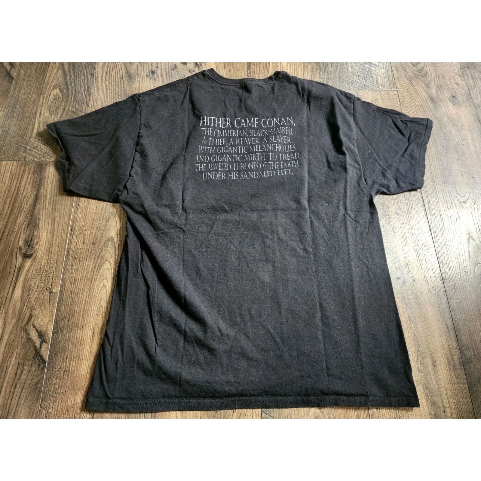 Hanes Mens XL Conan The Barbarian Double Sided Quote T Shirt Size US XL / EU 56 / 4 - 2 Thumbnail