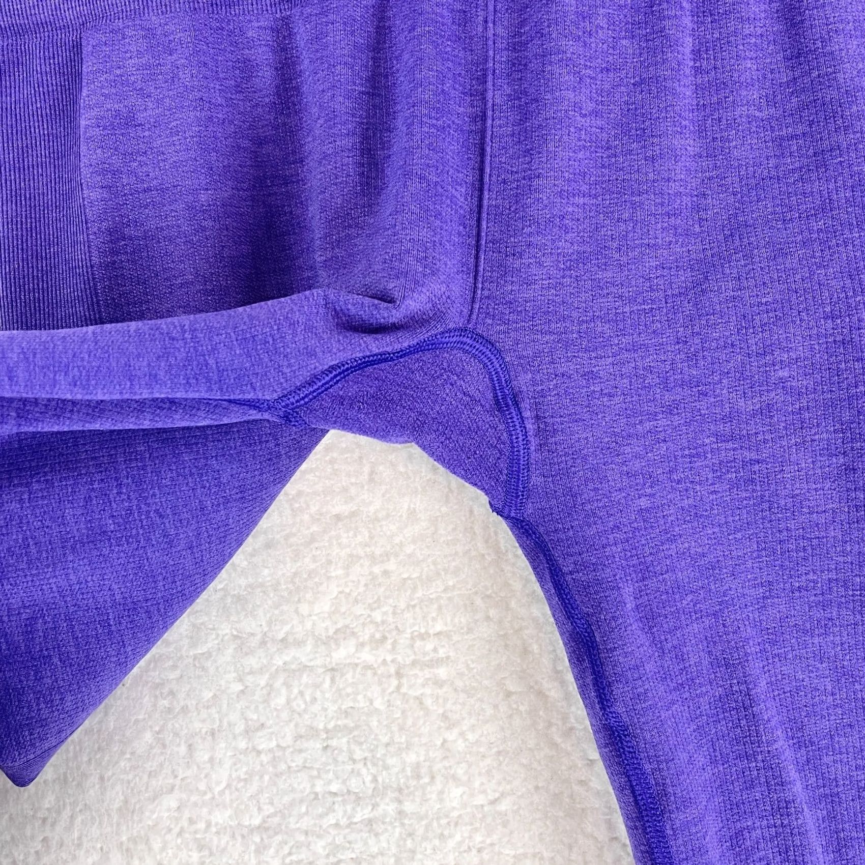 Lululemon Lululemon Seamless Street Crop Leggings Womens Size 8 Purple Athletic Yoga Gym Size 30" / US 8 / IT 44 - 5 Thumbnail