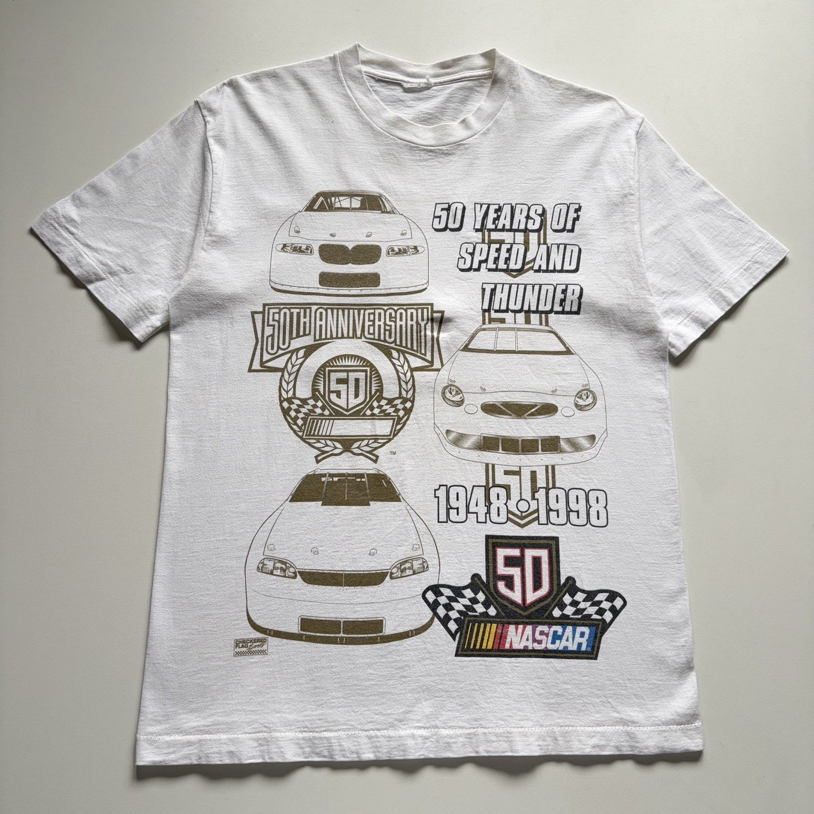 NASCAR × Vintage Vintage 1998 NASCAR 50th Anniversary Shirt Large 90s Racing Size US L / EU 52-54 / 3 - 1 Thumbnail