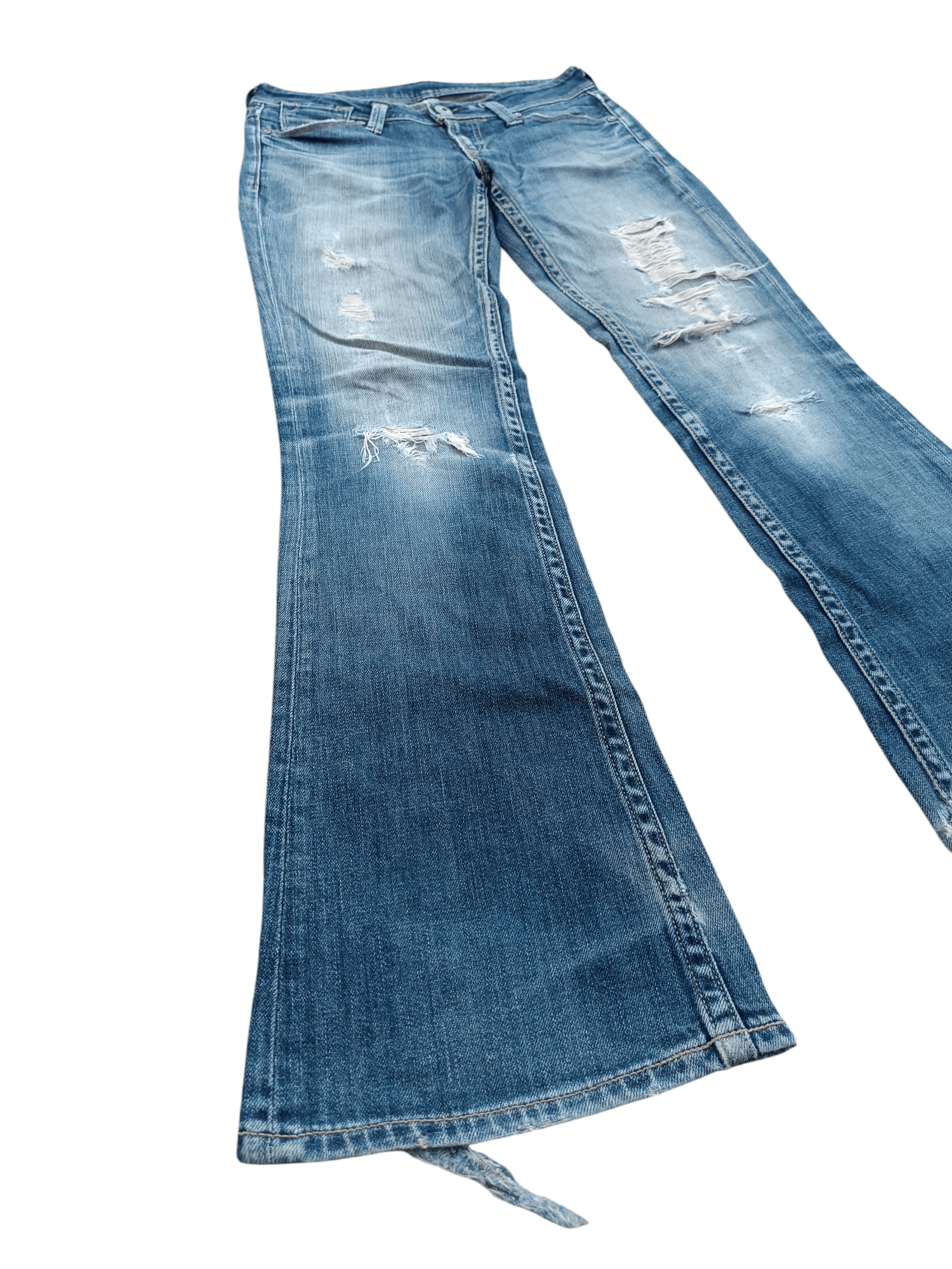 Levi's × Levi's Vintage Clothing × Vintage Vintage Levis Flared Faded Washed Distressed Denim E018 Size US 30 / EU 46 - 9 Thumbnail
