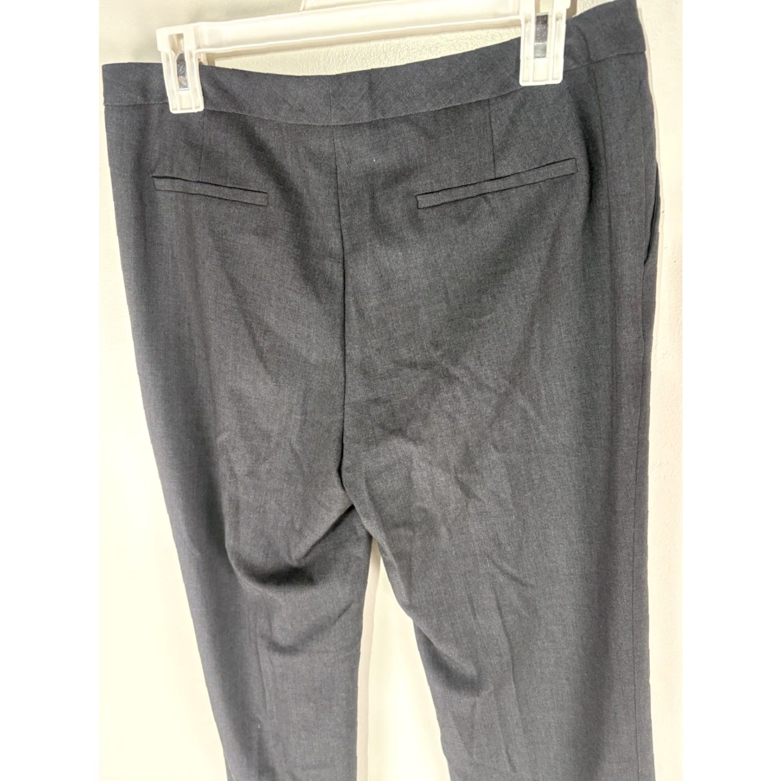 Calvin Klein Calvin Klein Gray Wide-Leg Dress Pants Women Size 8P Size 30" / US 8 / IT 44 - 5 Thumbnail