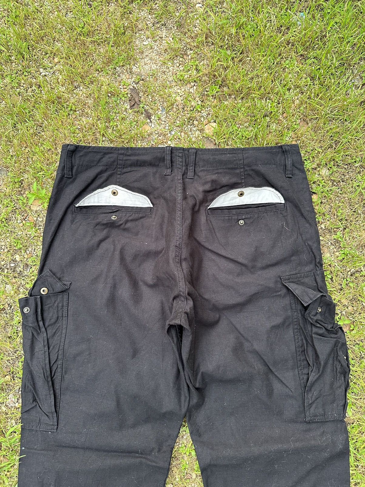 Hunter BACK NUMBER Japan Utility Tactical Big Pocket Cargo Pants Size US 34 / EU 50 - 10 Thumbnail