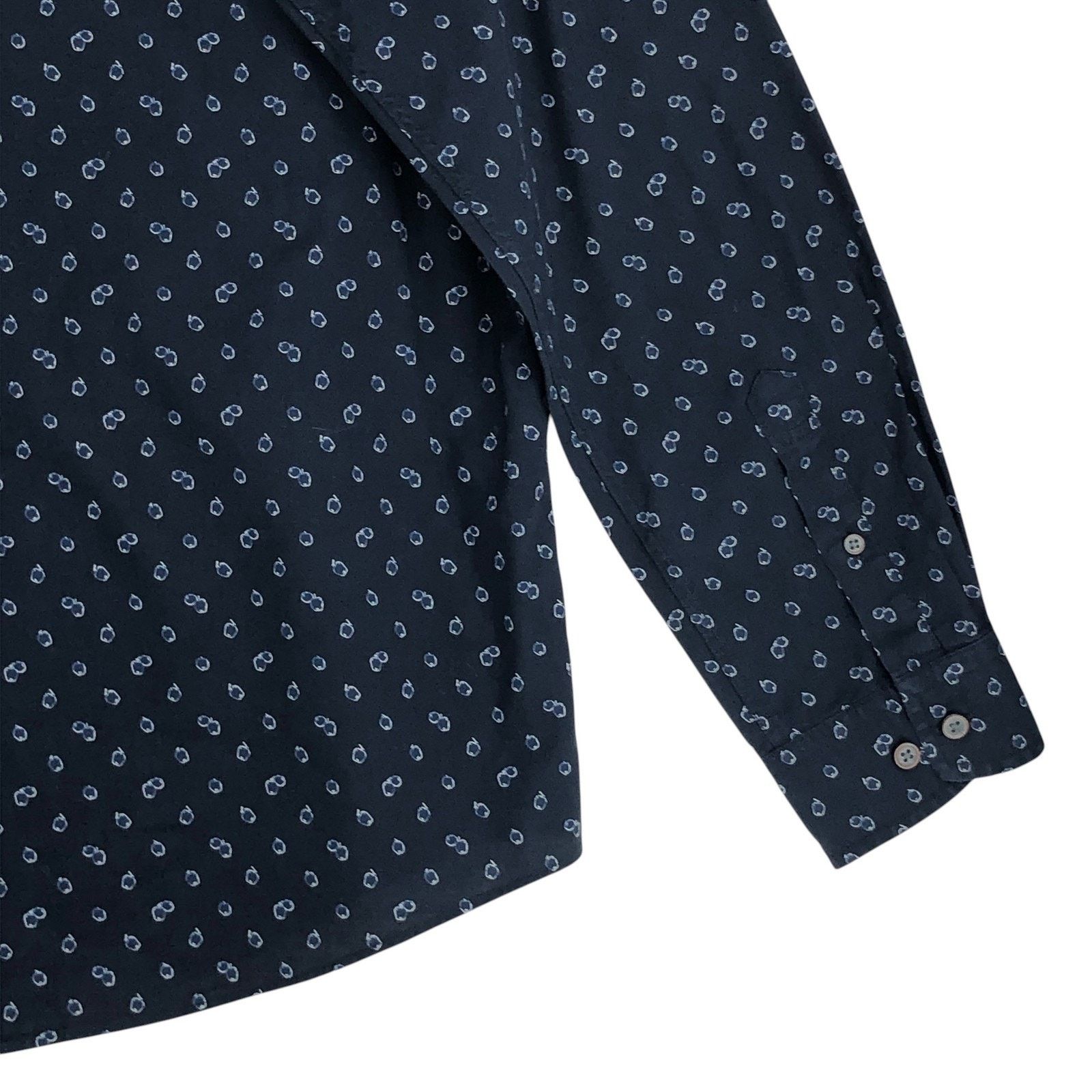 Rodd & Gunn Rodd & Gunn Shirt Navy Blue Original Fit Pattern Cotton Size US L / EU 52-54 / 3 - 12 Thumbnail
