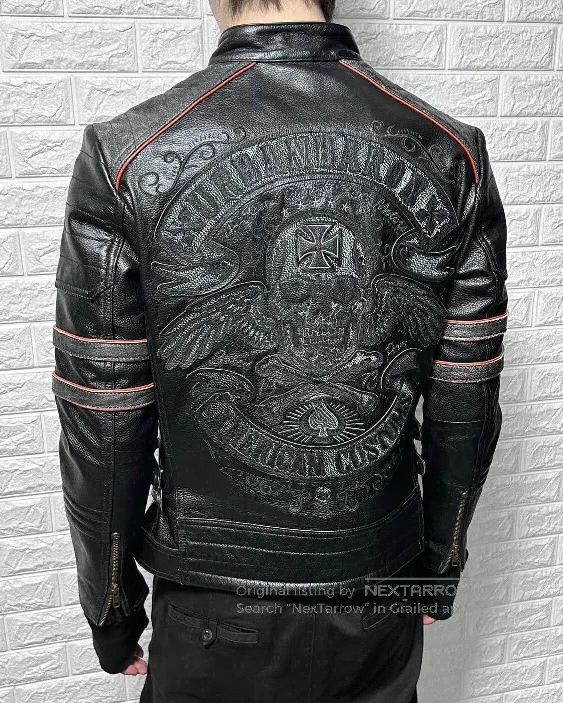 Vintage Vintage Leviathan Heavy Leather Jacket. Size US L / EU 52-54 / 3 - 4 Thumbnail