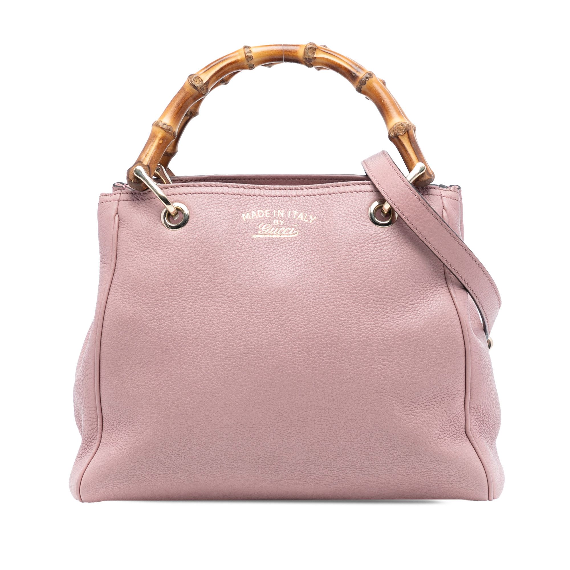 Gucci Gucci Small Calfskin Bamboo Shopper Satchel Size ONE SIZE - 1 Thumbnail