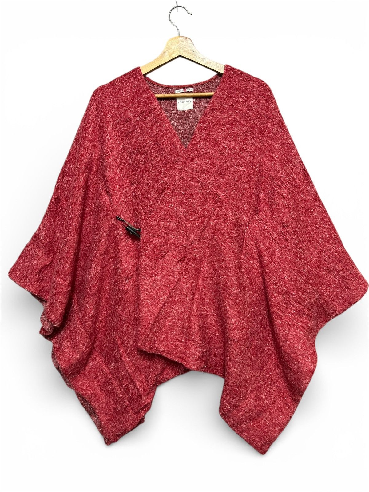 SOU SOU 488. SOU SOU Batwing Sleeve Poncho Top Size ONE SIZE - 1 Thumbnail