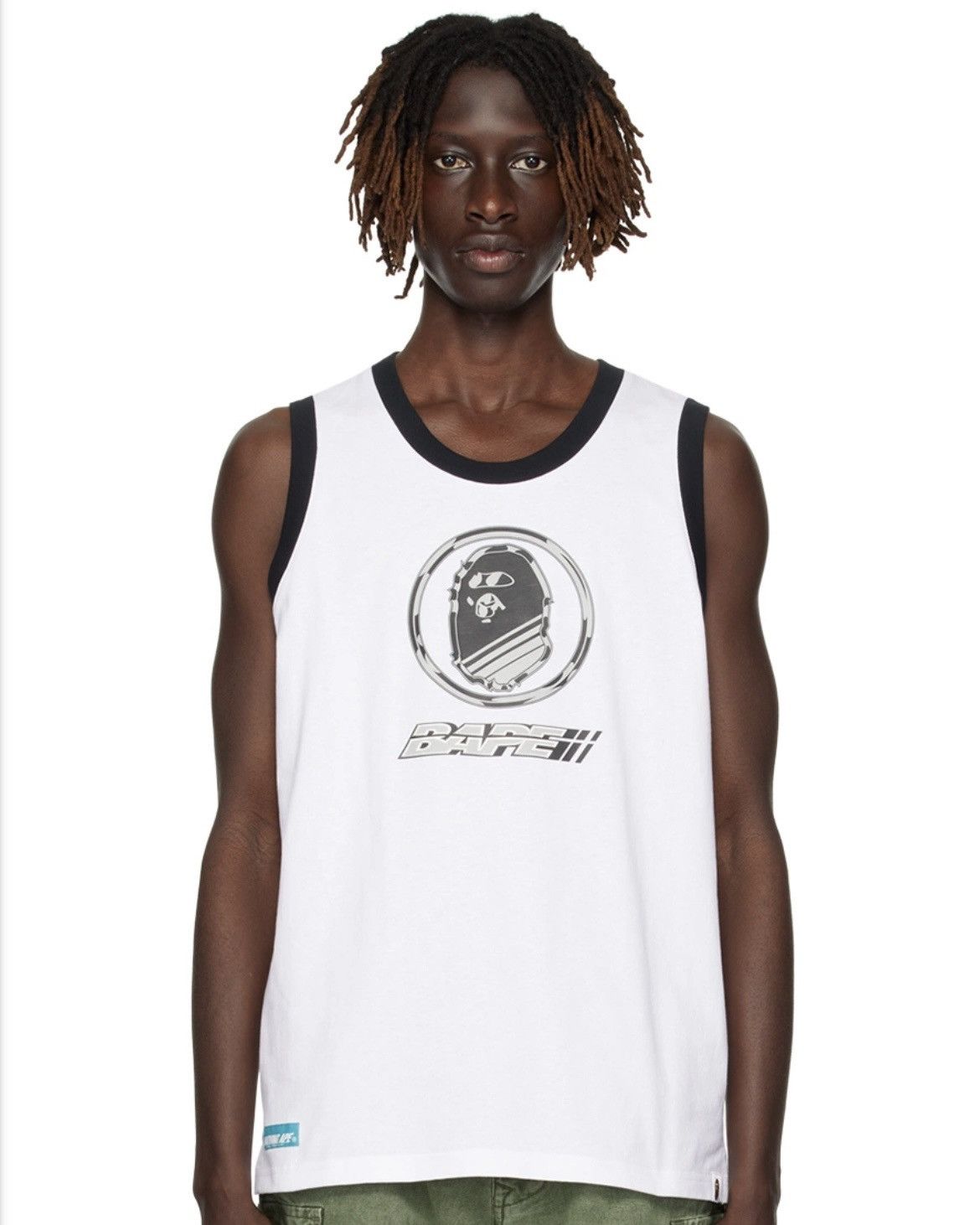 Bape BAPE White Reflective Graphic Tank Top Size US L / EU 52-54 / 3 - 13 Thumbnail