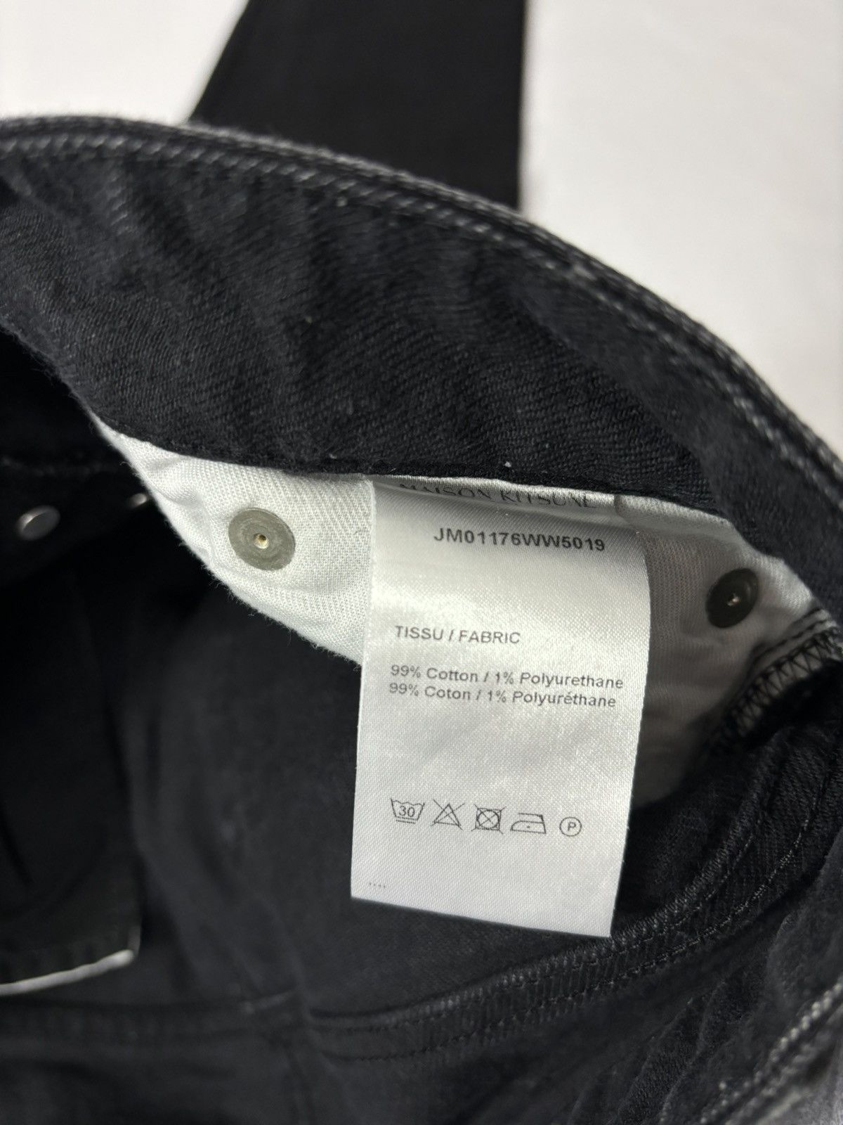Maison Kitsune Maison Kitsune Black jeans Size US 31 - 6 Thumbnail