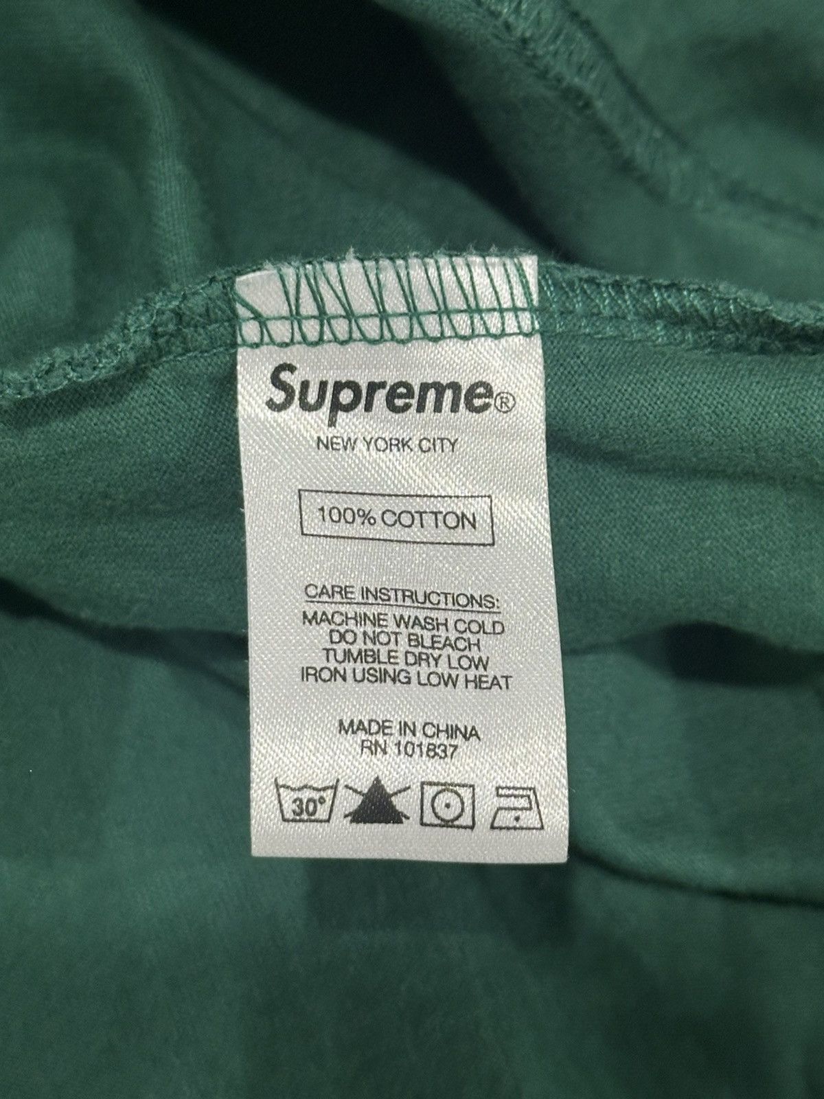 Supreme Supreme Ribbed Pocket Tee Size US L / EU 52-54 / 3 - 5 Thumbnail