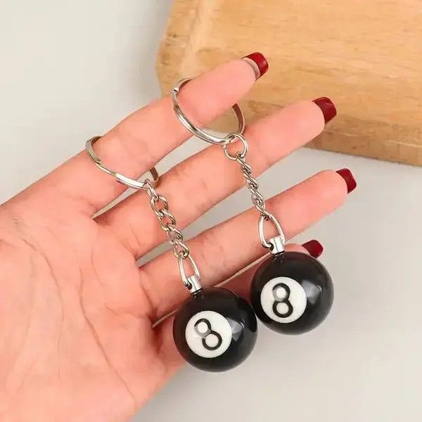 Jewelry Billiards 🎱 pool keychain Size ONE SIZE - 2 Thumbnail