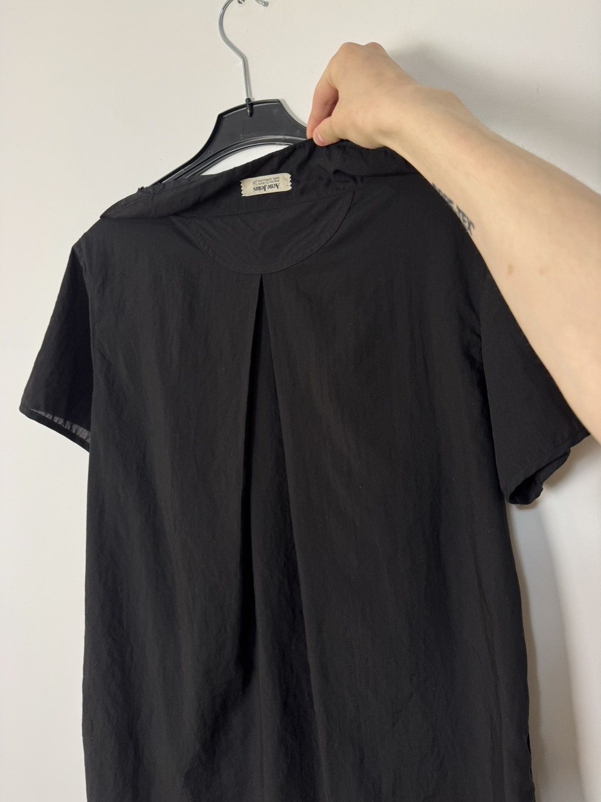 Acne Studios Vintage Acne Studios Black Avant Garde Frayed Collar Dress Size S / US 4 / IT 40 - 14 Thumbnail