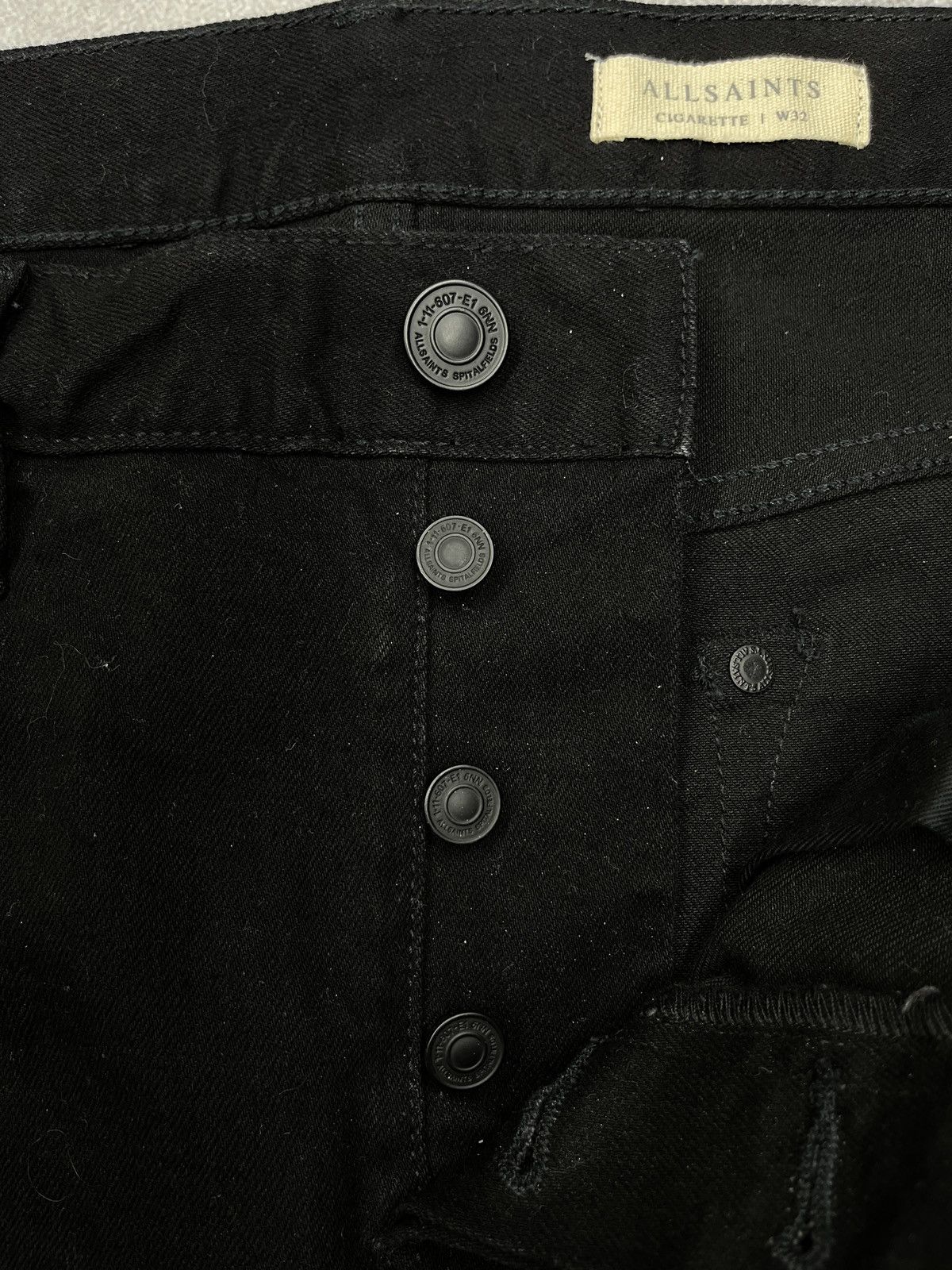 Allsaints Mens AllSaints Cigarette Block Denim Jeans Size 32 Size US 32 / EU 48 - 11 Thumbnail
