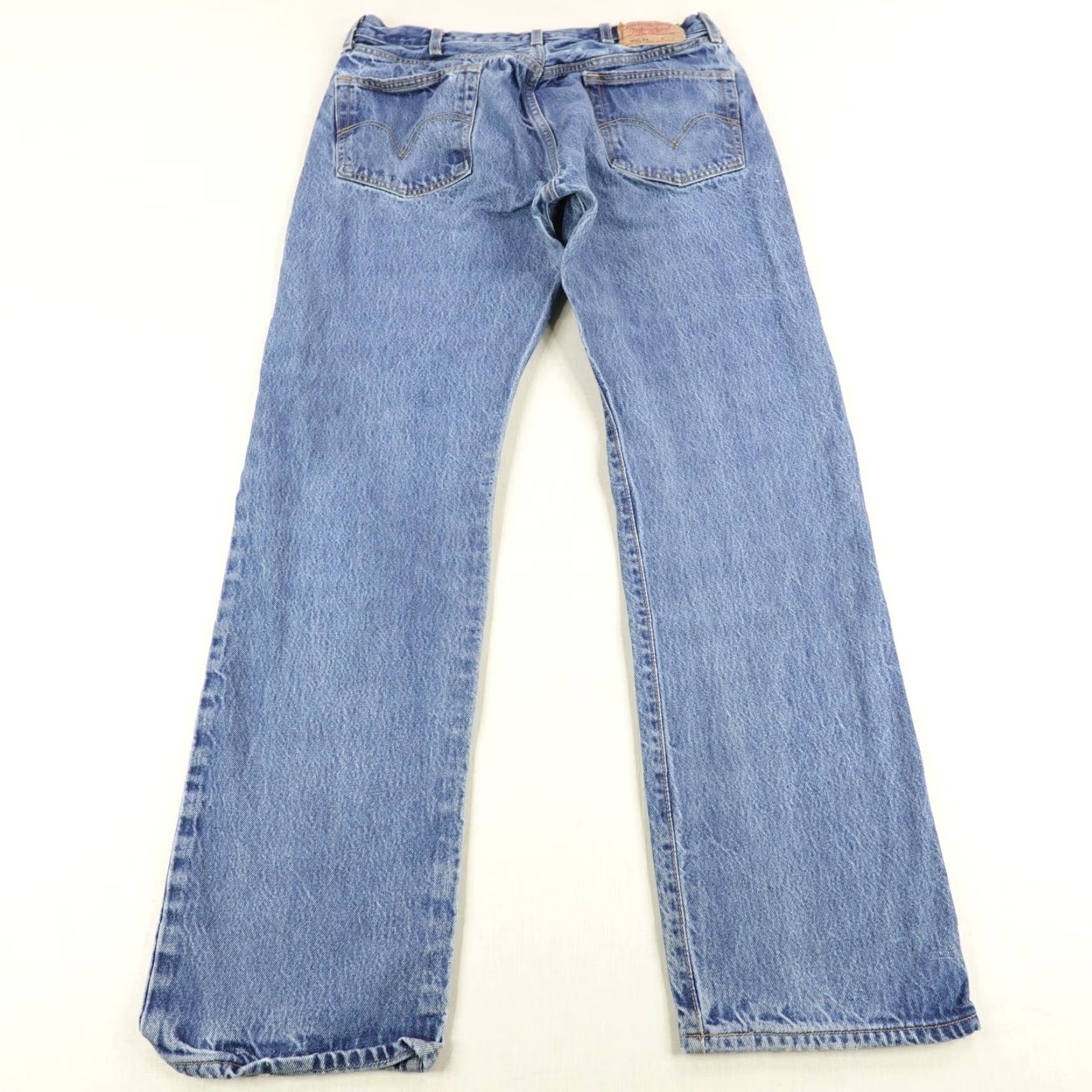 Levi's VINTAGE Levi's 501 XX Jeans Mens 38x34 Denim Blue Regular Fit Y2K Button Fly Pockets Size US 34 / EU 50 - 5 Thumbnail