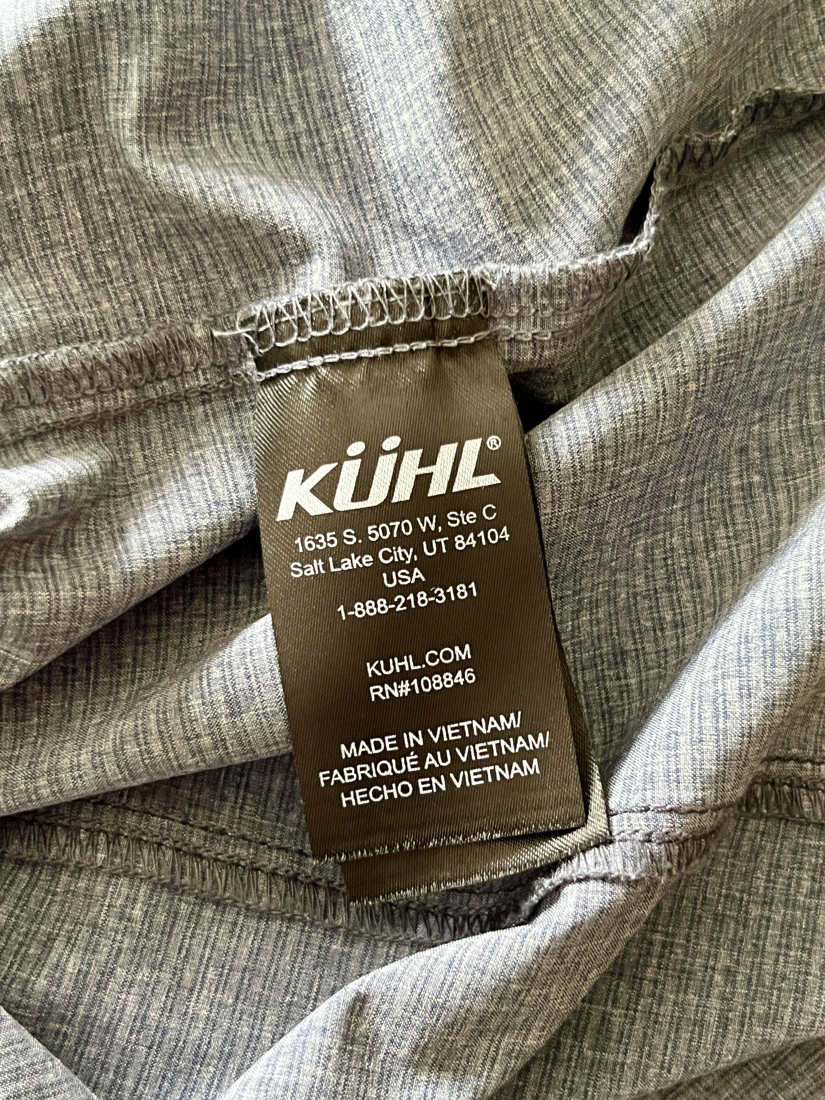 Kuhl Kuhl Tapered Fit Tech Shirt XL Blue Grey Hiking Trail Wear Size US XL / EU 56 / 4 - 8 Thumbnail