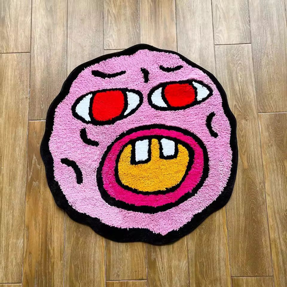 Japanese Brand Cute Rug Carpet 60 X 60 cm Size ONE SIZE - 6 Thumbnail