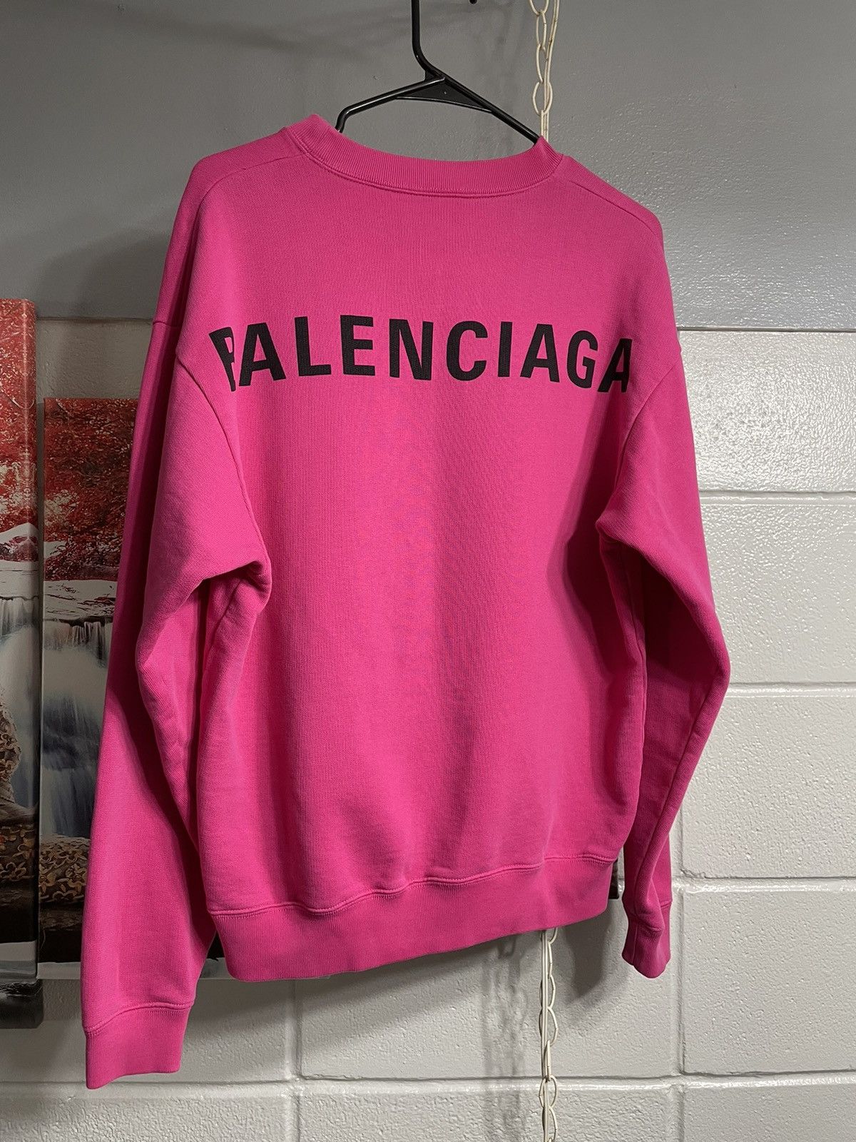 Pre-owned Balenciaga Logo Sweatshirt In Pink