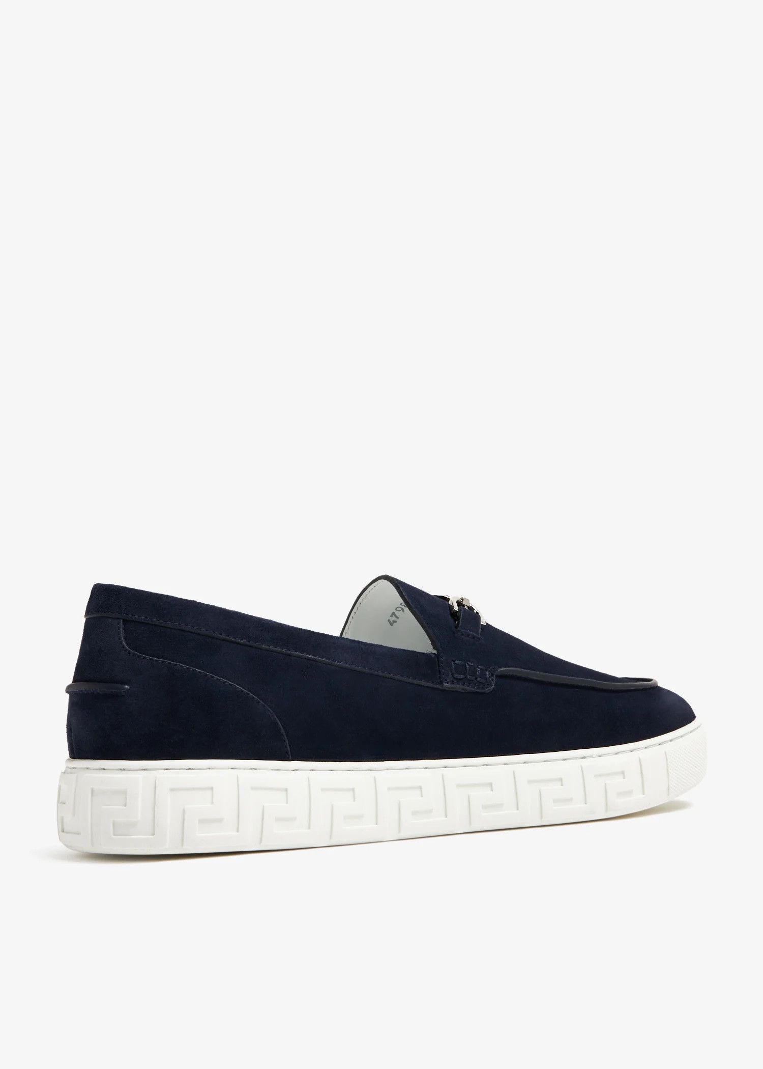 Versace o1s22i1n1224 Suede Leather Moccasins in Blue Size US 7 / EU 40 - 4 Thumbnail
