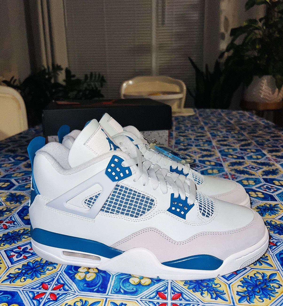 Jordan Brand × Nike NIKE AIR JORDAN 4 (Military Blue) Size US 10.5 / EU 43-44 - 5 Thumbnail