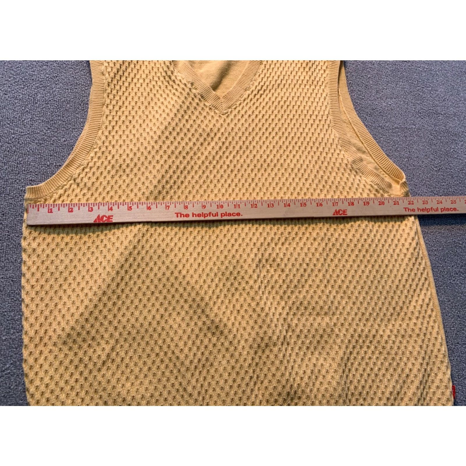 Izod IZOD Sweater Mens Large L Knit Yellow Sleeveless Shirt? Size US L / EU 52-54 / 3 - 4 Thumbnail