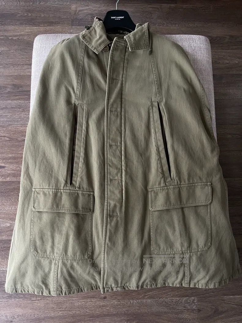 Saint Laurent Paris Saint Laurent Paris Military Cloth Cloak Size US S / EU 44-46 / 1 - 1 Thumbnail