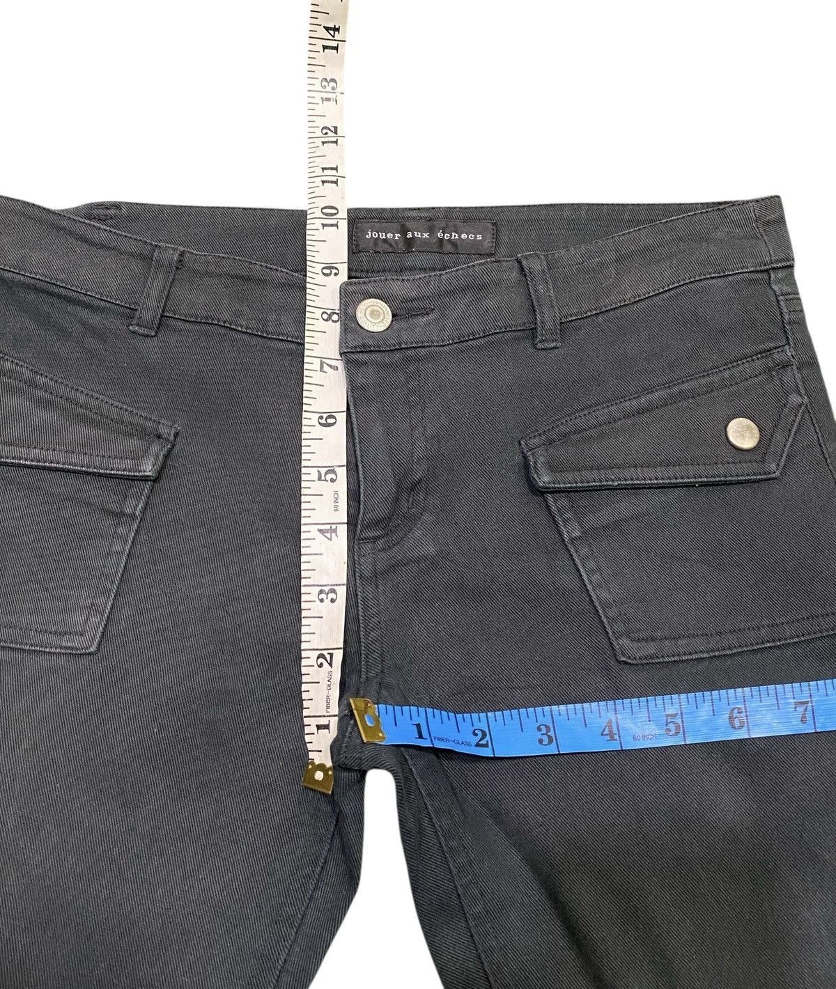 Japanese Brand Jouer aux echecs spiral tornado mart flare pants / jeans Size US 30 / EU 46 - 8 Thumbnail