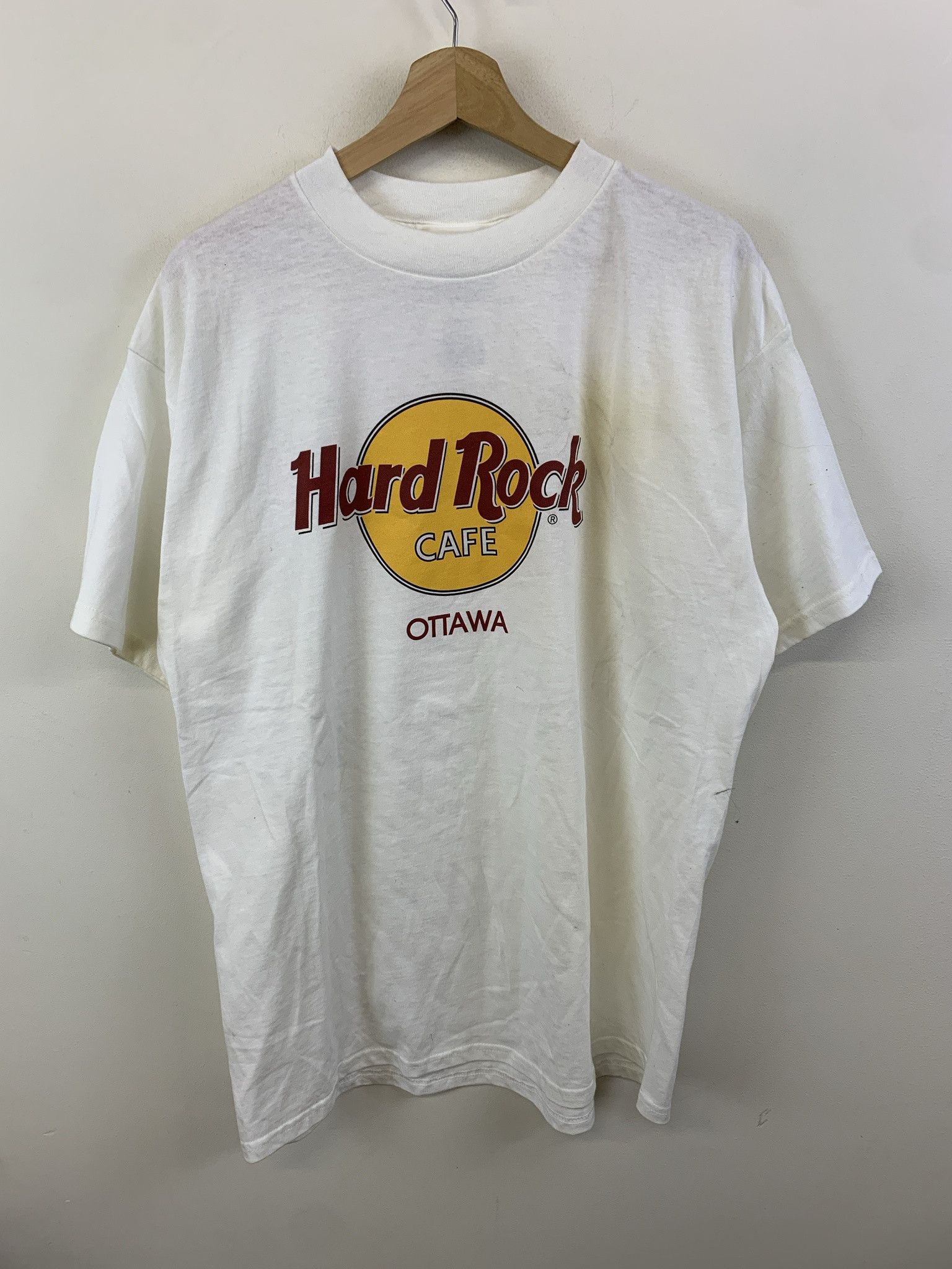 Hard Rock Cafe Vintage 1990s Deadstock Hard Rock Cafe Ottawa Tee Shirt Size L Size US L / EU 52-54 / 3 - 1 Thumbnail