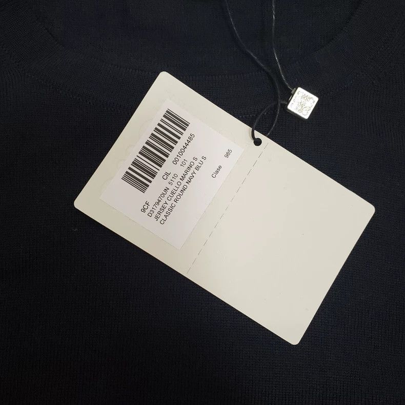 Loewe LOEWE Dark blue all wool thin sweater Size S / US 4 / IT 40 - 3 Thumbnail