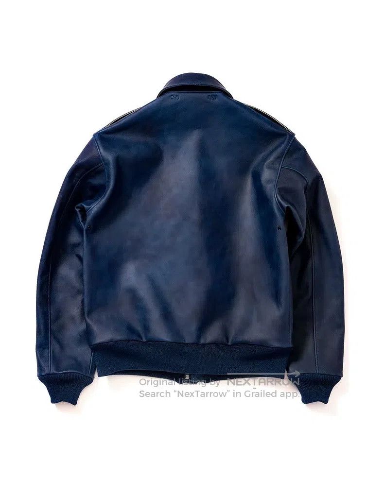 The Real McCoy's The Real McCoys A-2 indigo dyed horseskin jacket Size US M / EU 48-50 / 2 - 2 Thumbnail