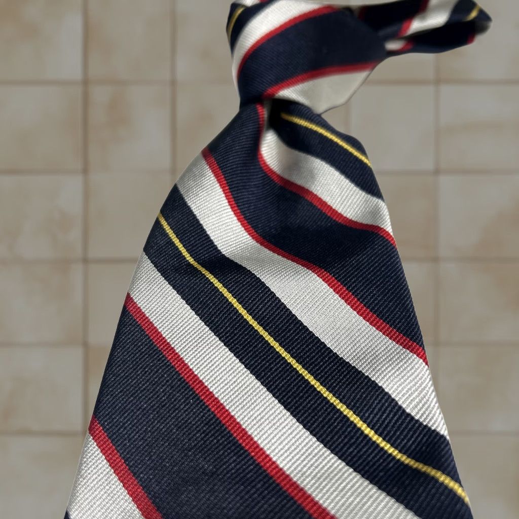 Robert Talbott Robert Talbott Tie Striped VTG Preppy Oxford Style Multicolor Silk Academia Men Tie Size ONE SIZE - 1 Thumbnail