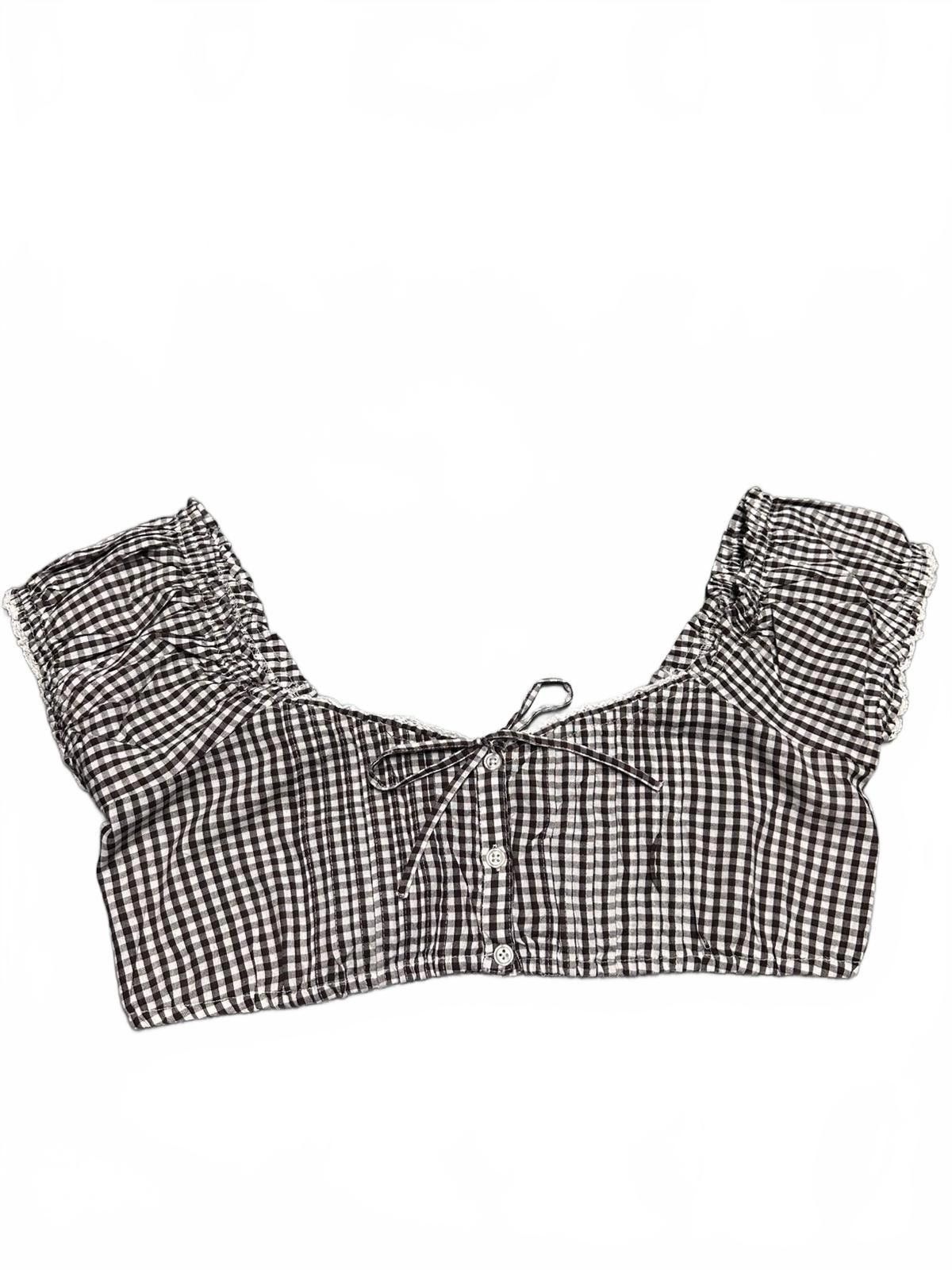 Designer Kimchi Blue Gingham Crop Top Size XL / US 12-14 / IT 48-50 - 2 Thumbnail