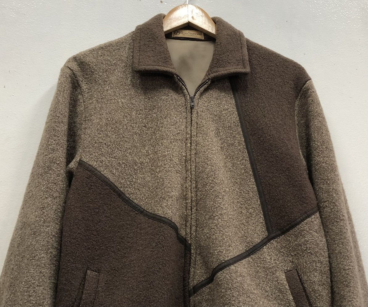 Vintage Vintage 90s Gran Signore Patchwork Zipper Wool Jacket Size US M / EU 48-50 / 2 - 7 Thumbnail